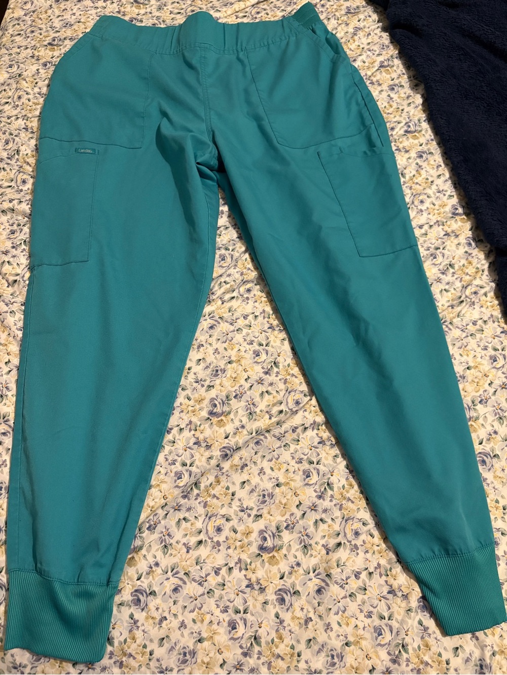 Landau Teal Jogger Scrub Pants
